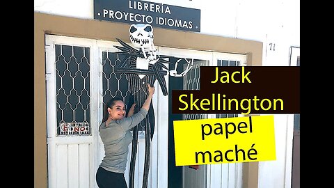 Como hacer a Jack Skellington (skeleton) de papel maché