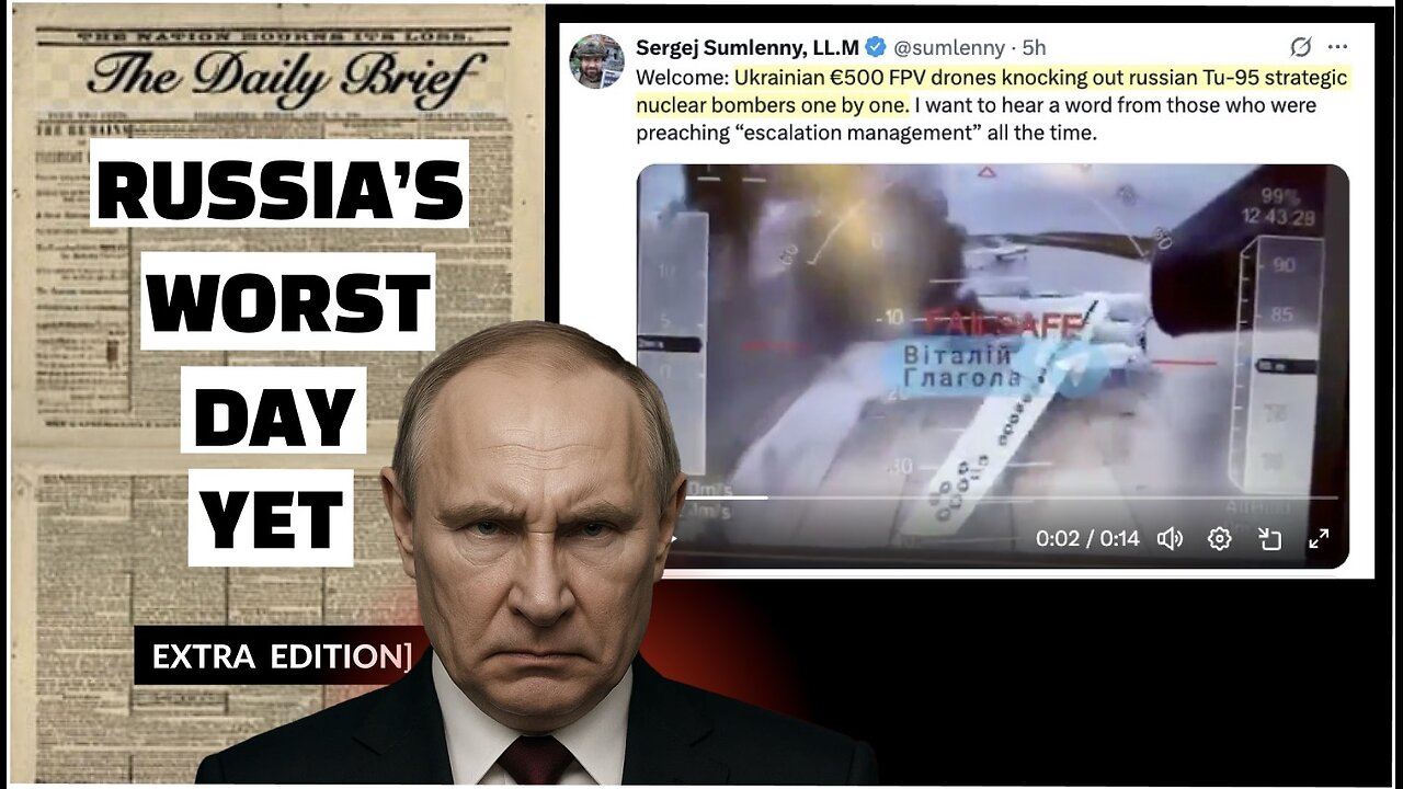 INSANE: How Ukraine KILLED 40 Russian Bombers with $500 Drones!