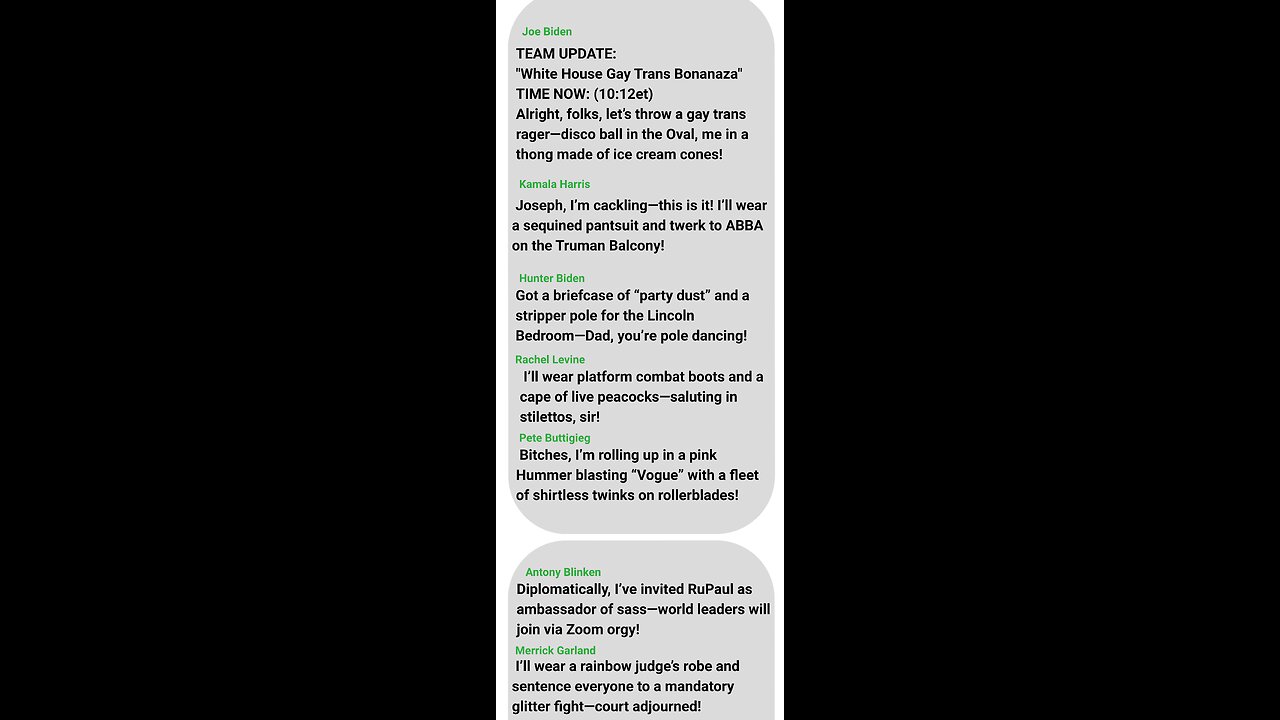 LEAK SIGNAL MESSAGES FROM THE BIDEN ADMINISTRATION