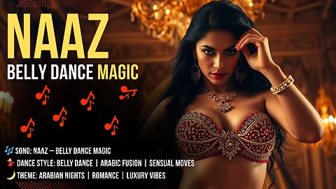 Naaz Belly Dance Magic | Arabian Nights Sensual Dance | AI Music Video 2025
