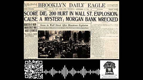 #OnThisDate September 16, 1920: Wall Street Inferno