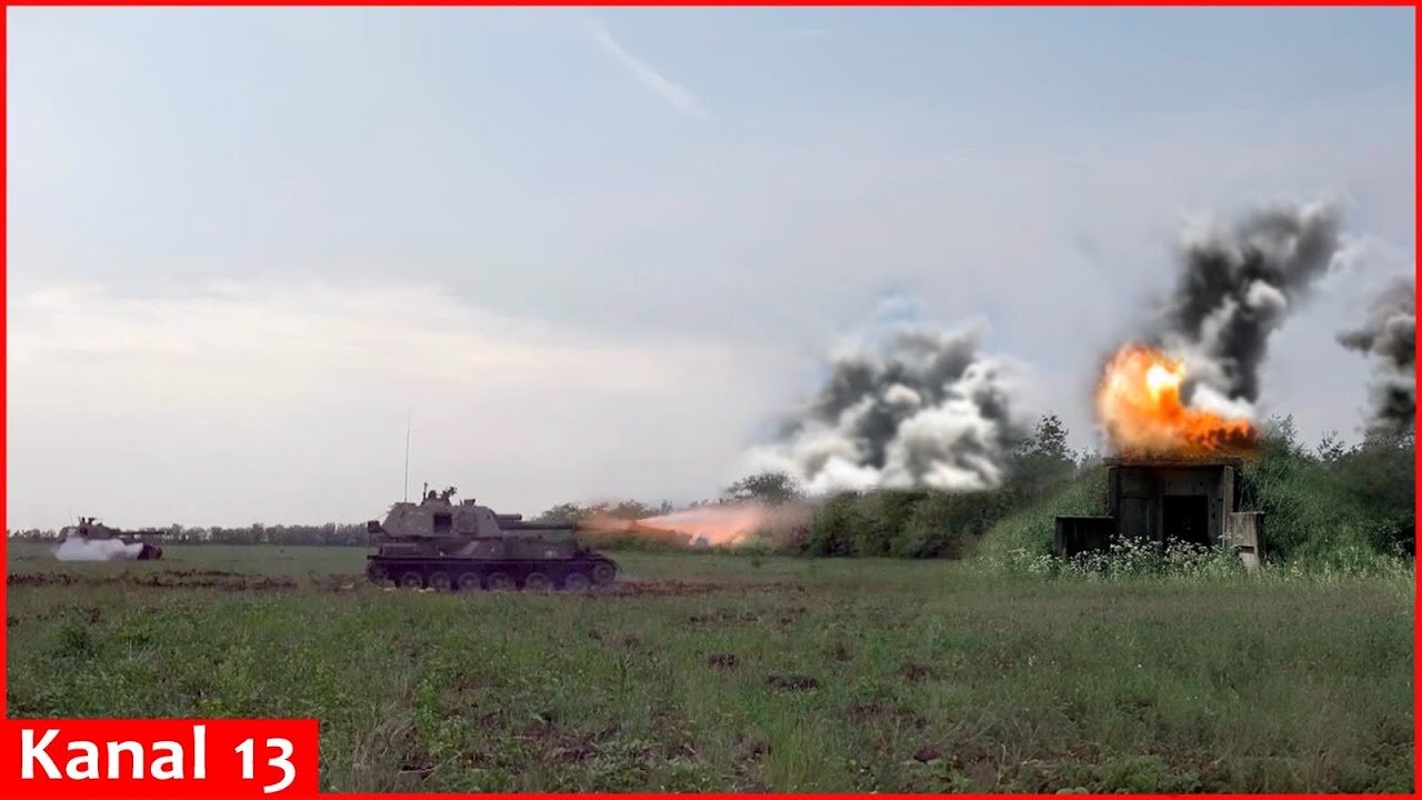 In Kharkiv region, British self-propelled guns crush Russian bunkers with surgical precision