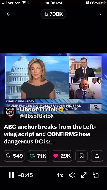 ABC anchor breaks from the Left-wing script and CONFIRMS how dangerous DC is:
