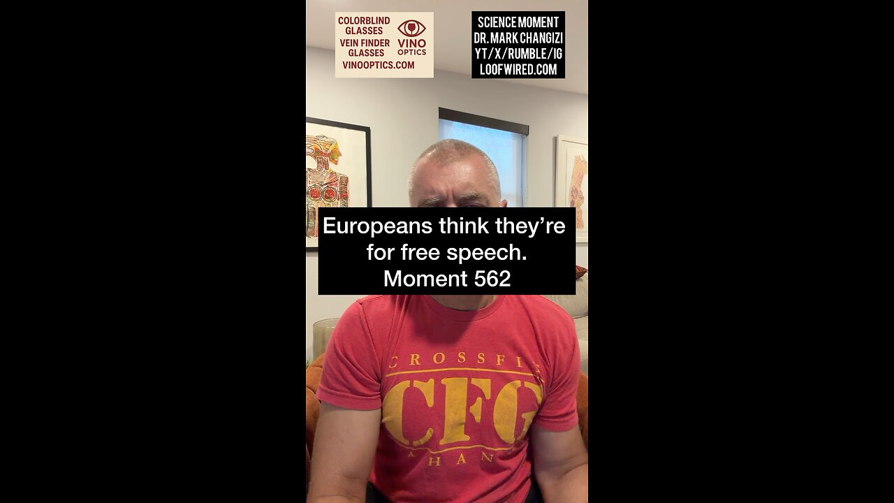 Europeans think they’re for free speech. Moment 562
