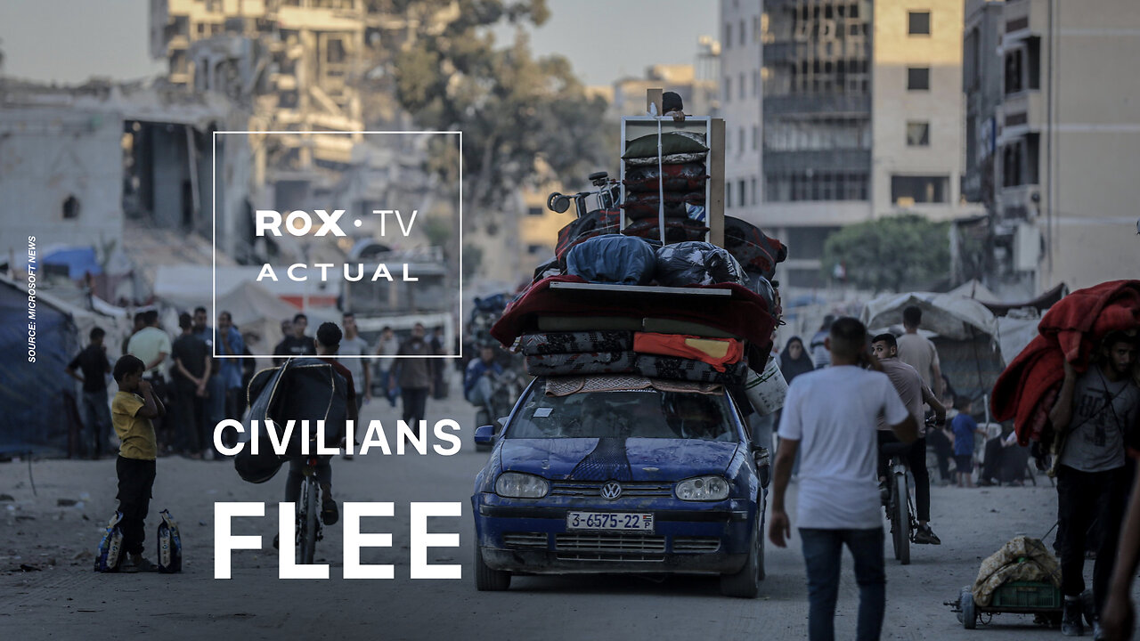 ROX• TV | Israeli troops push into Gaza City, forcing Palestinians to flee