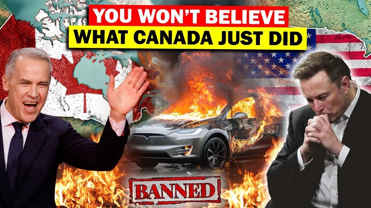 IT'S OFFICIAL: Canada’s $43B Retaliation May Cripples Tesla! US Economy Handle This? Trump Furious!