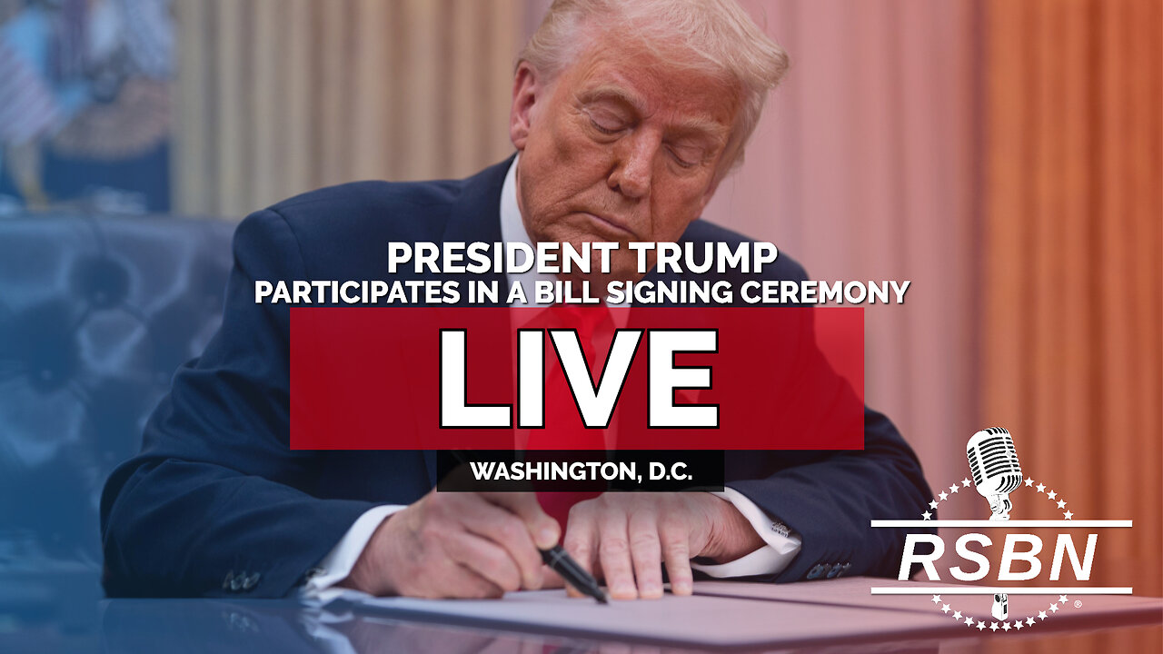 LIVE REPLAY: President Trump Participates in a Bill Signing Ceremony - 7/16/25