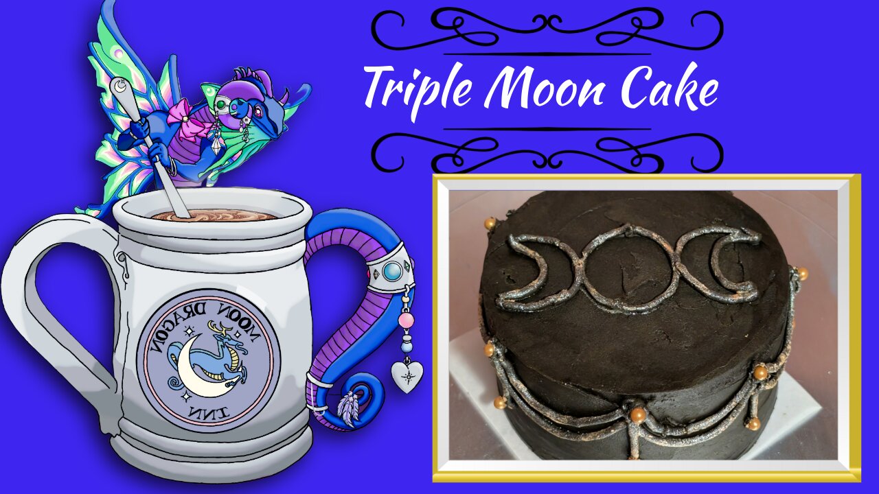 Decorating a Triple Moon Cake