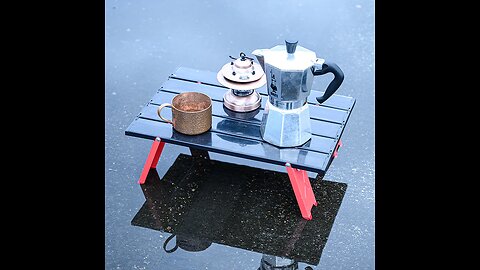 Aluminum Ultralight Foldable Beach Table, for Picnic, Grill, Camping, Hiking & More