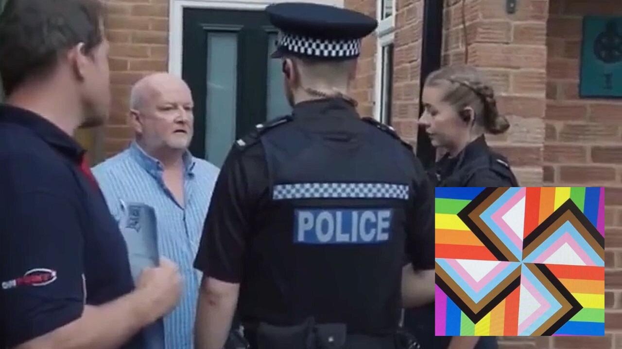 British police arrest Elderly Man for Swastika shaped LGBTQ Flag on Facebook 卐🏳️‍🌈