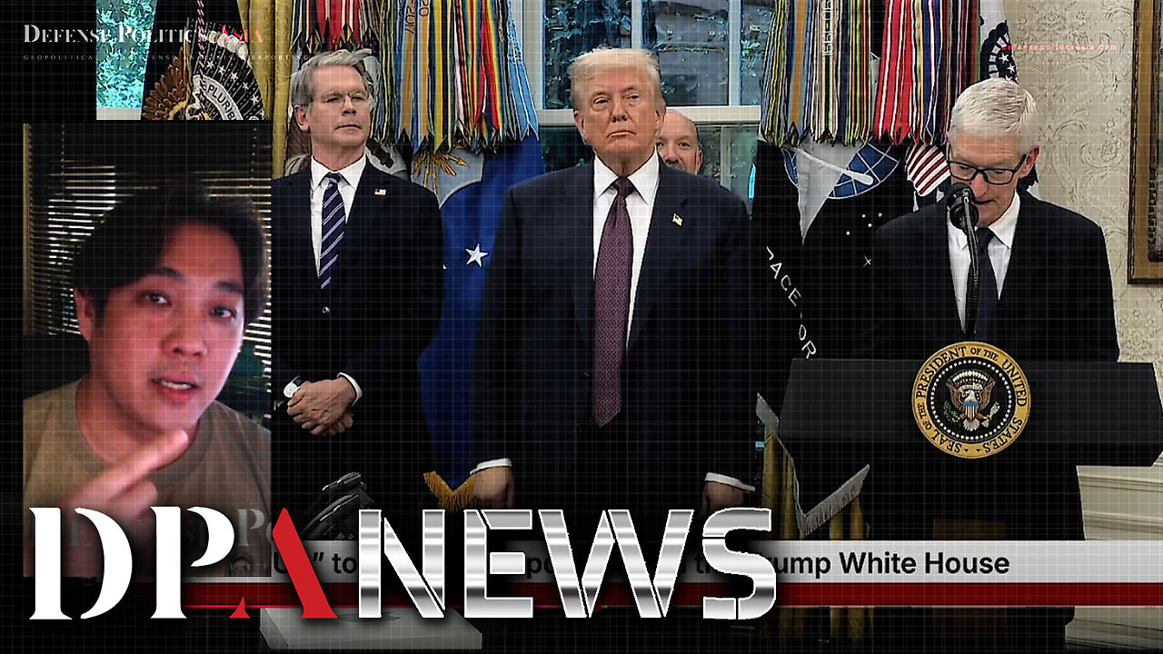 AWKWARD PRESSER: Trump's India tariff forced Apple into expanding investment/manufacturing in USA~!