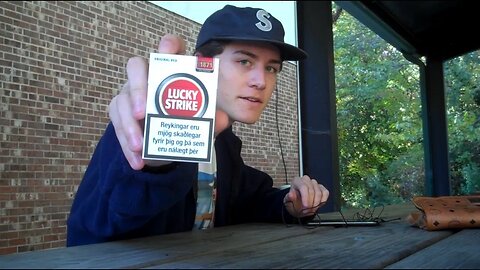 ASMR Smoking a Lucky Strike Cigarette while listening to Mac DeMarco