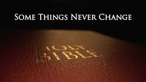 Some Things Never Change | Pastor Anderson