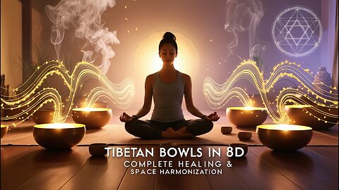 Tibetan Singing Bowls in 8D | Complete Healing & Environmental Harmonization