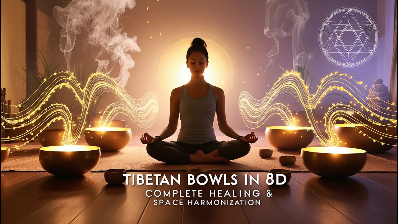 Tibetan Singing Bowls in 8D | Complete Healing & Environmental Harmonization