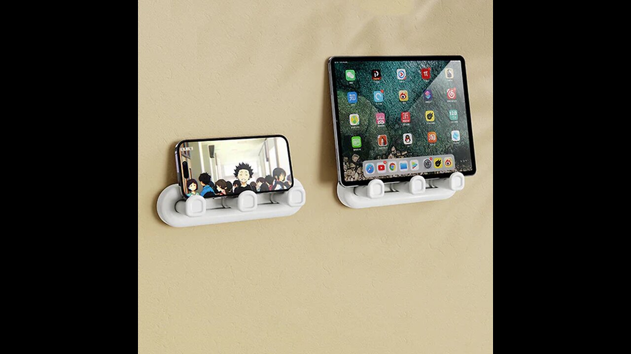 Adhesive No-Drill Tablet Wall Mount Bracket