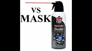 Mask vs Canned Air - Who wins? Oh, wait... ✅