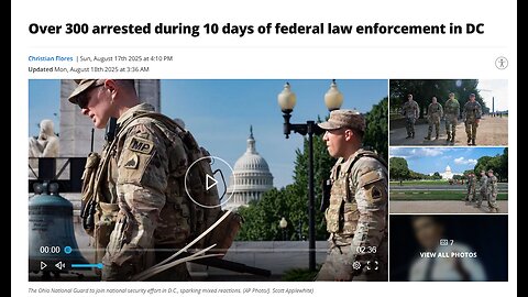 Over 300 arrested, 53 firearms during federal law enforcement takeover in DC