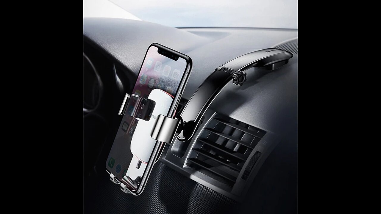 Versatile Dashboard Car Gravity Phone Mount, with Spring-loaded Arms & Adjustable Design