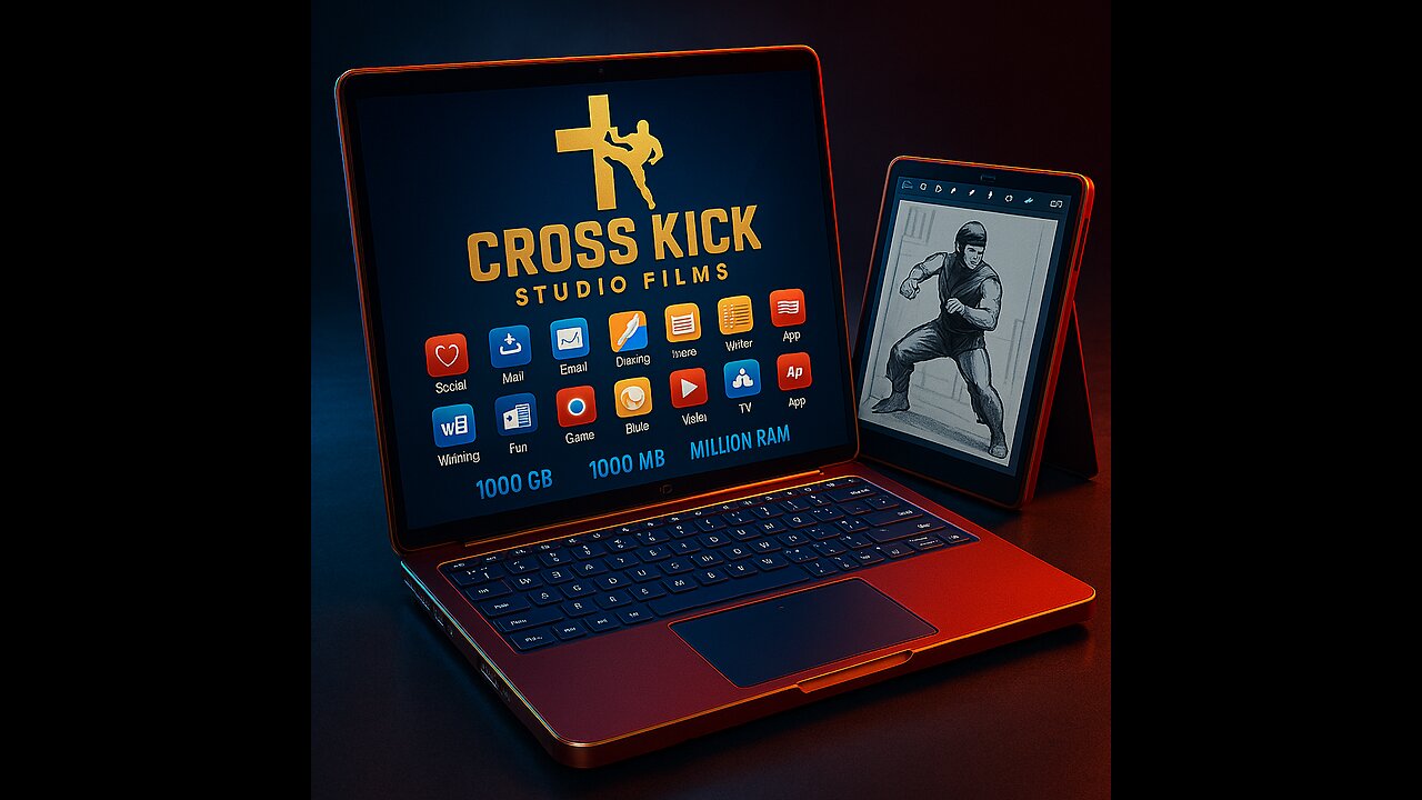Cross kick Studio Films Laptop