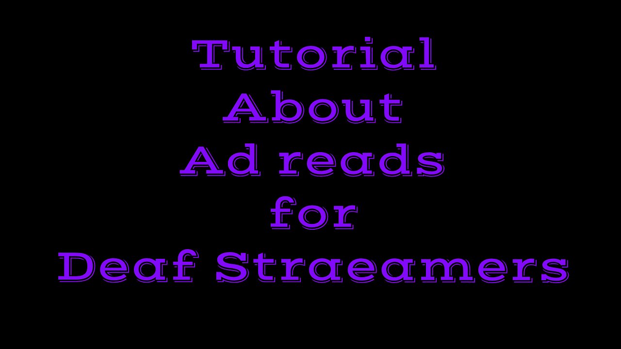 Rumble Ad Tutorial for deaf streamers new on RCP