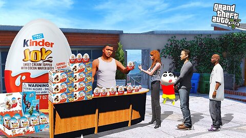 Franklin & Shinchan Open a Giant Kinder Joy Shop at Home in GTA 5! 😱🍫🛒