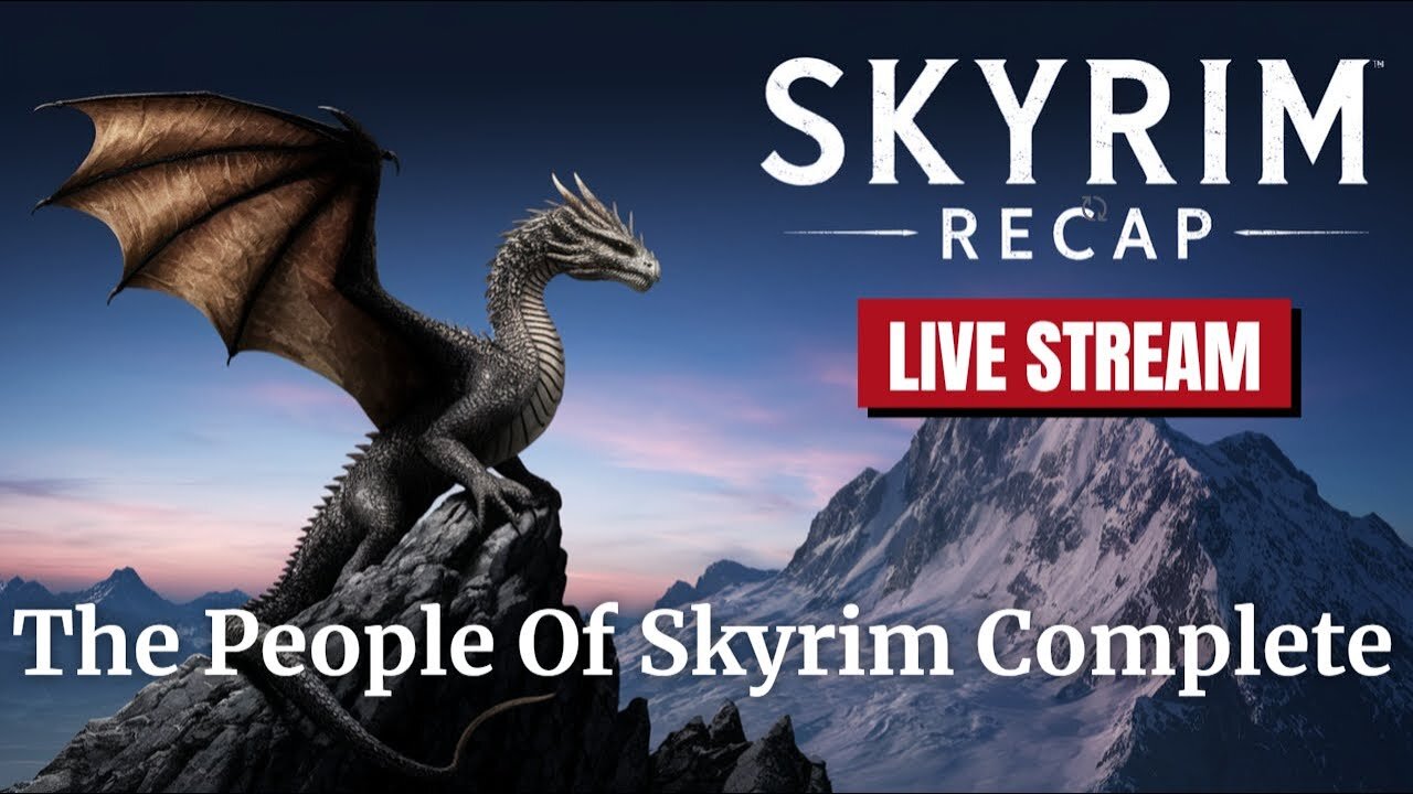 LIVE (MOSTLY SILENT) SKYRIM STREAM | THE PEOPLE OF SKYRIM COMPLETE -- YOU CANNOT GET ME TO TALK!!