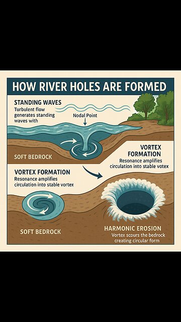 River Holes Explained: Nature's Cymatic Drills in Action