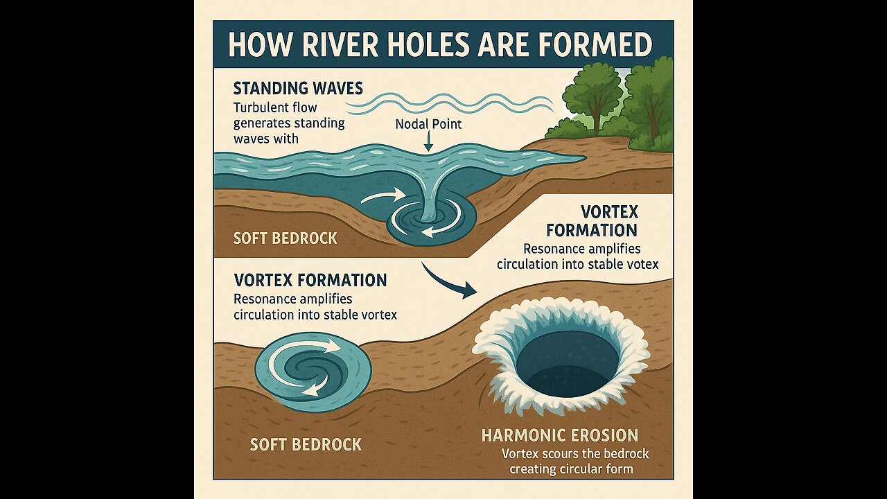 River Holes Explained: Nature's Cymatic Drills in Action