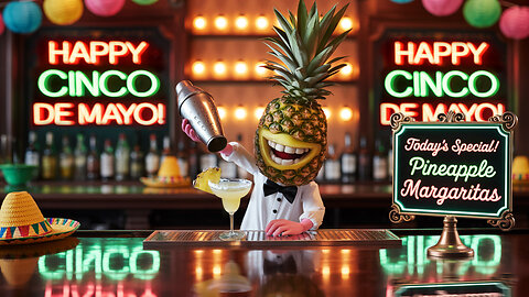 Pineapple Margarita for Cinco De Mayo