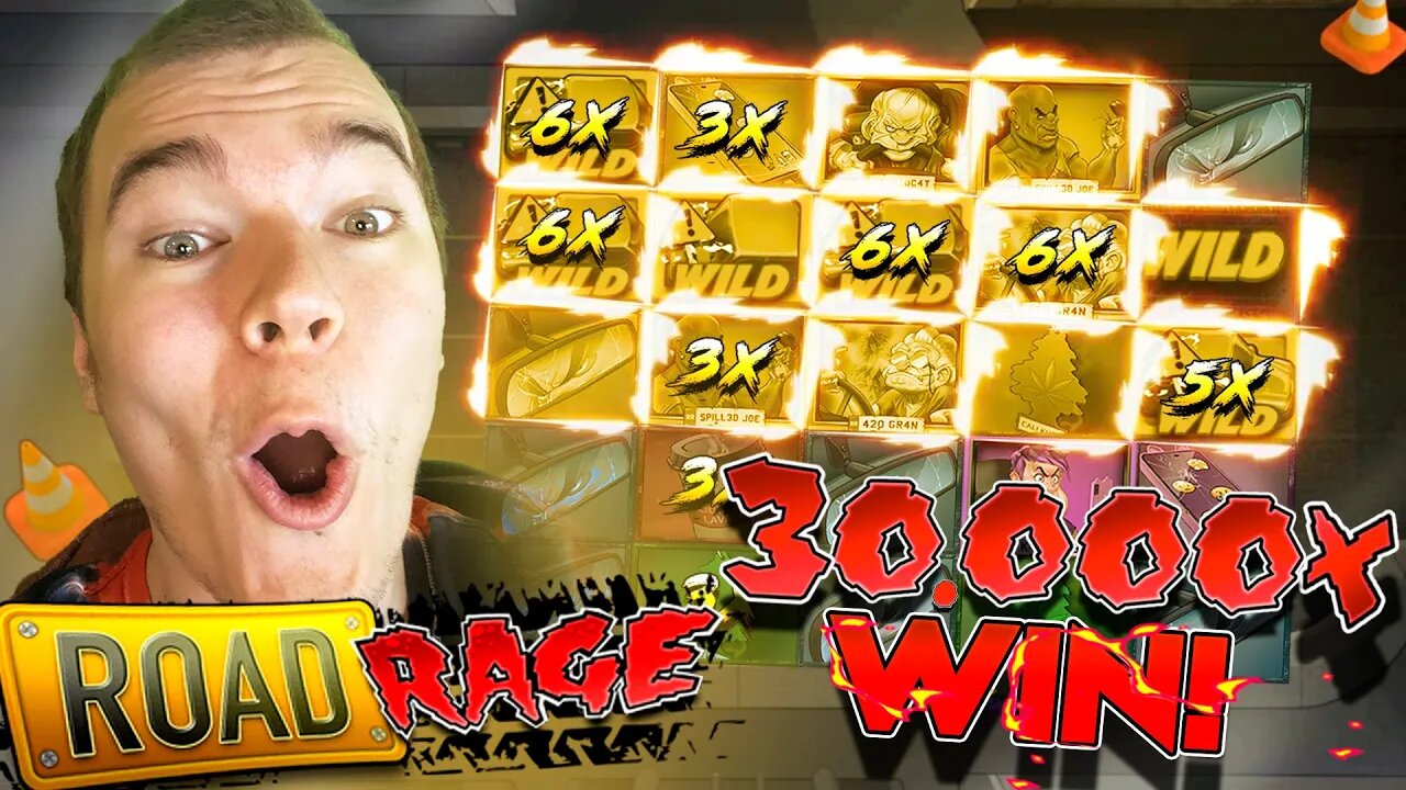 INSANE 30,000X WIN ON ROAD RAGE!