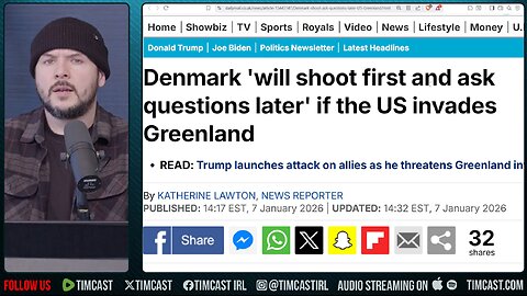 Denmark Threatens To KILL US TROOPS If They Take Greenland | Tim Pool