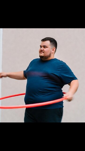 Fat Dude Hula Hooping
