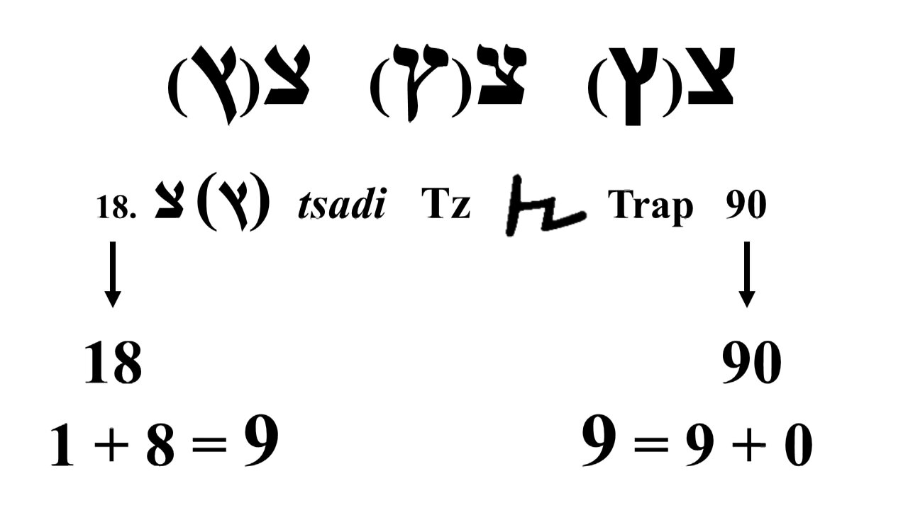 Tsadi - 90 Hebrew Alphabet by John Kostic