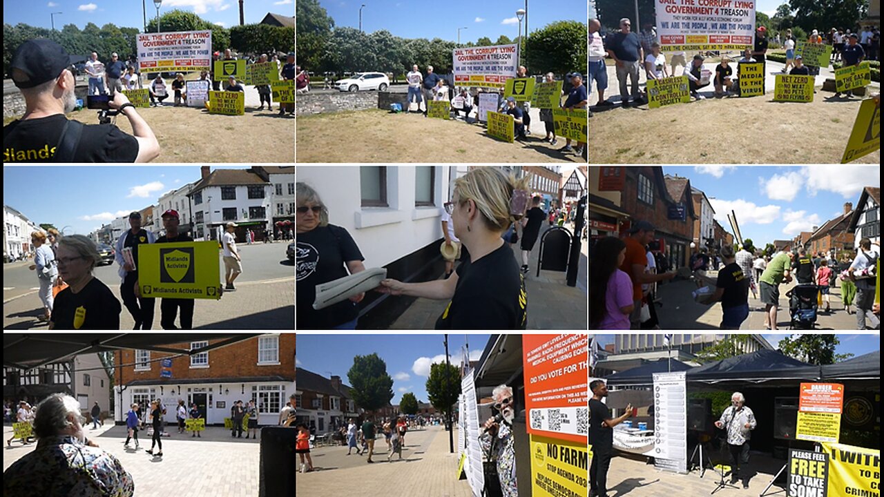 Midlands Activists march from the Gower Memorial to Shakespeare’s House. Including Nonpol Speech…