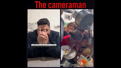 Is this the world's Fattest Starved camera man ever or what?