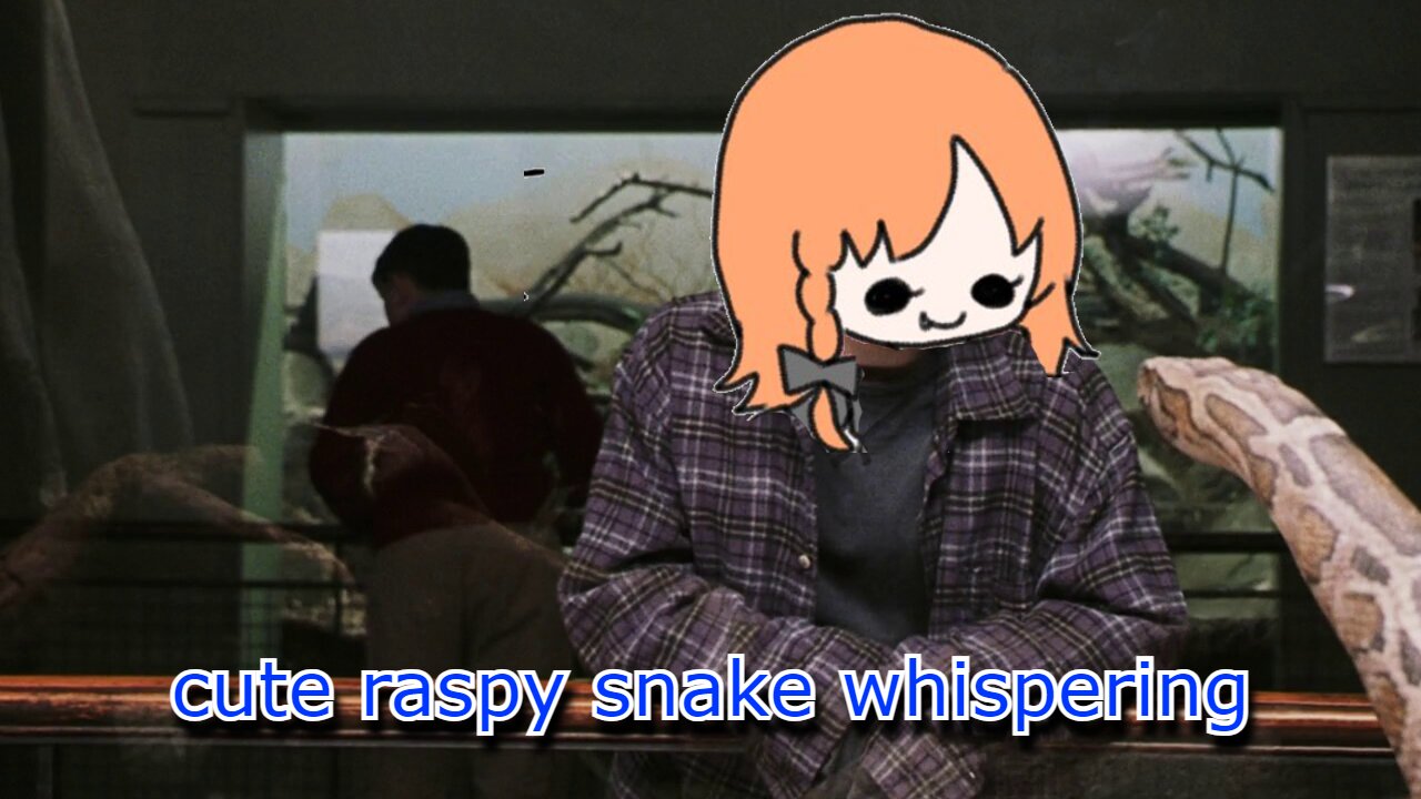 vtuber Elena Yunagi starts trying to speak in parseltongue - its cute