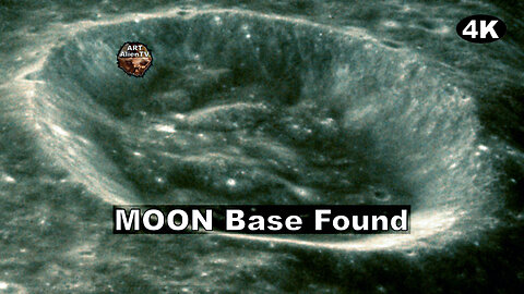 Moon Base Found. Lunar Crater Structures. ArtAlienTV 4K R