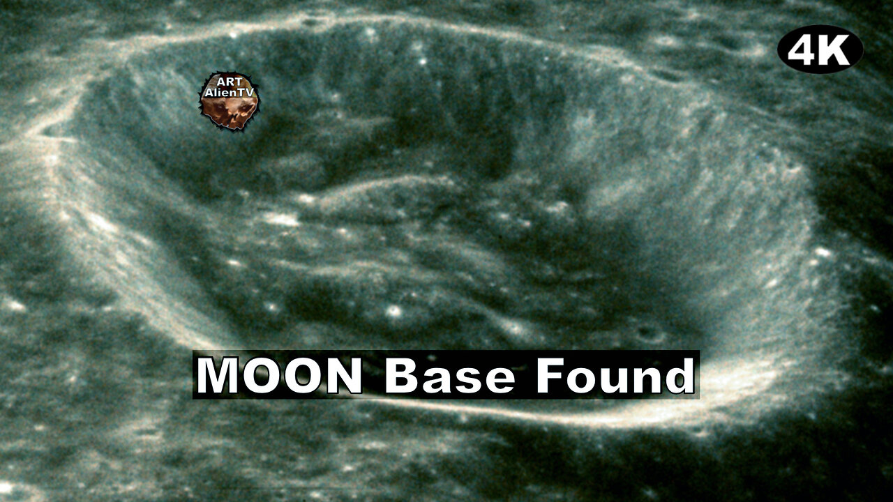 Moon Base Found. Lunar Crater Structures. ArtAlienTV 4K R