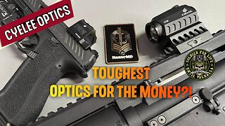 Cyelee Optics CAT EDG Enclosed Emitter Red Dot and the GT10 Green Dot with co-witness riser