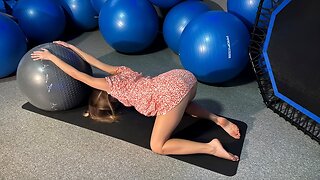 Beginner Stretching Routine with Exercise Ball | Flexibility and Relaxation