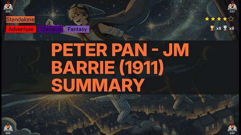 Peter Pan - JM Barrie (1911) Summary