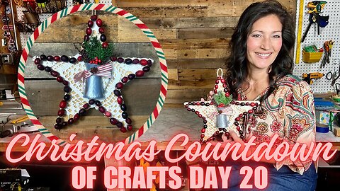 DIY Vintage Star Wall Hanging Using Cranberries | Easy Nature-Inspired Christmas Craft Day 20 🌟