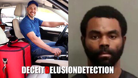 A black male suspect carjacked a 42-year-old white DoorDash driver