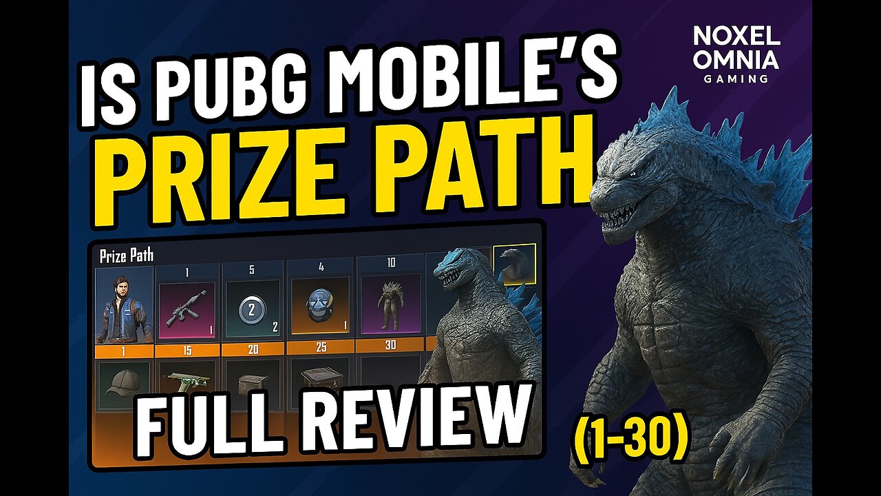 Is PUBG Mobile’s Prize Path Worth It? Full Review (1-30) + Godzilla Skins!