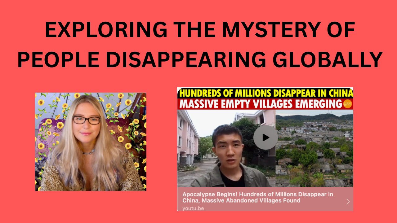 PEOPLE ARE DISAPPEARING - WHERE HAVE THEY GONE?