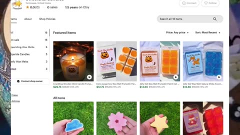 Sweet Star Candles is now on ETSY! #etsy #fall #sale