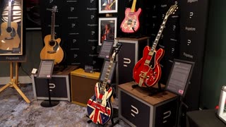 Oasis 'break-up guitar' leads London music memorabilia auction