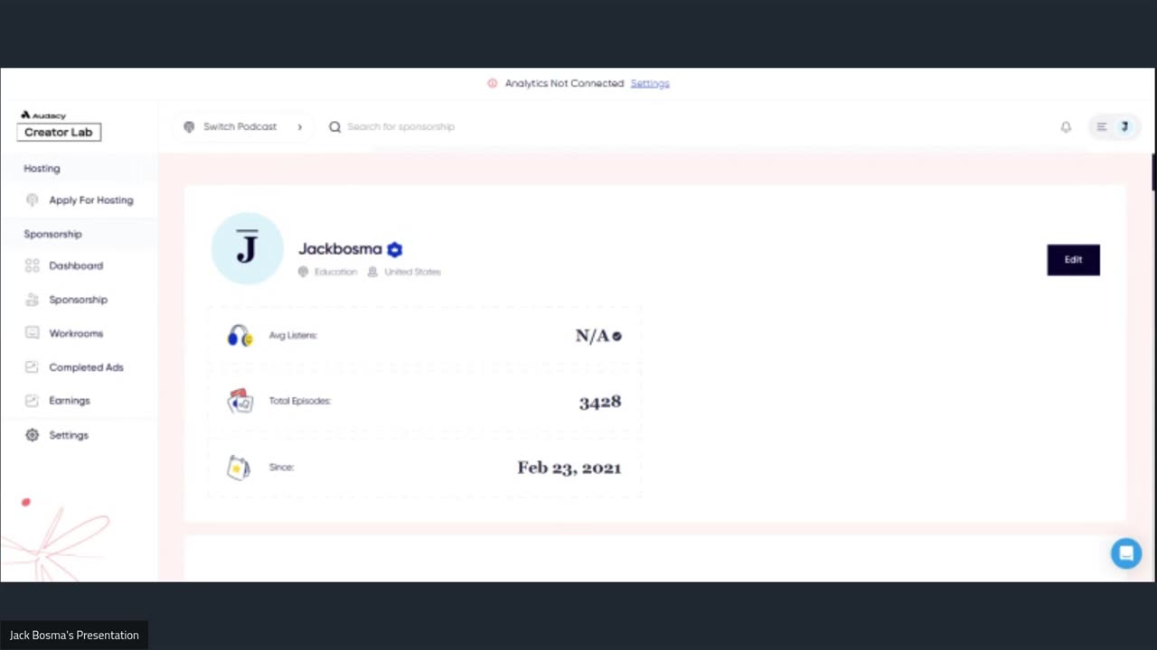 Audacy Friend: Jack Bosma