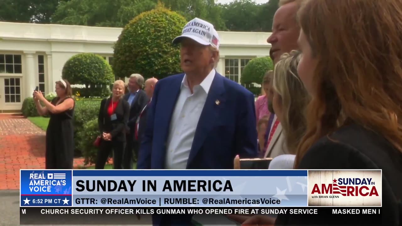 BRIAN GLENN AT THE FLAG POLE RAISING WITH POTUS